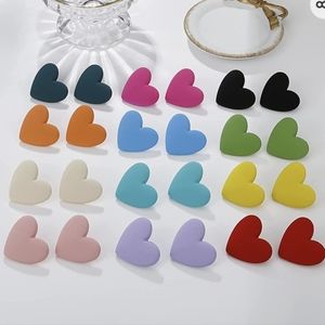 Large heart earrings NWT